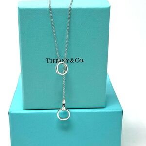 Authentic Tiffany & Co. 1837 Triple Circles Pendant Necklace.